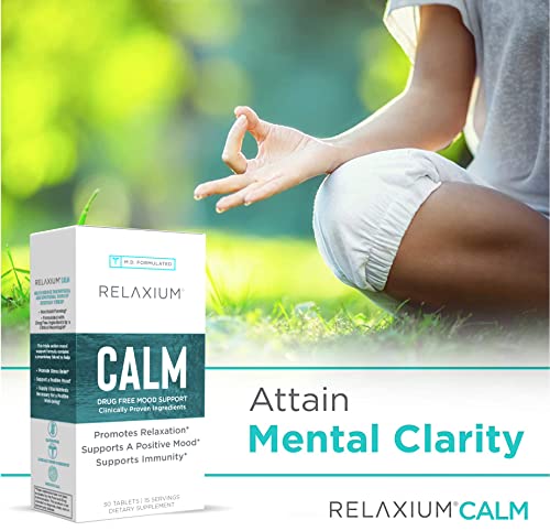 Relaxium Calm, Non-Habit Forming, Stress and Mood Support Supplement RelaxiumUS supplements
