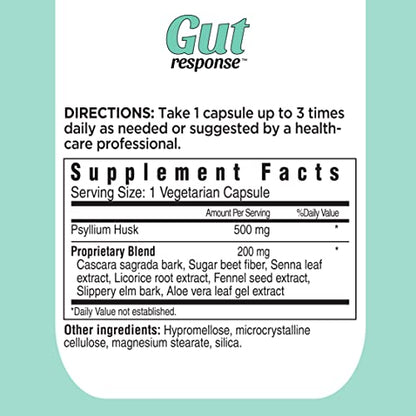 Gut Response CleanSweep Capsules, Supports Healthy Bowel Movements, Digestive Health Gut ResponseUS supplements