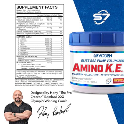 Evogen AminoKEM Sour Candy, Essential Amino Acid, BCAA, Nitric Oxide, Betaine, S7 EvogenUS supplements