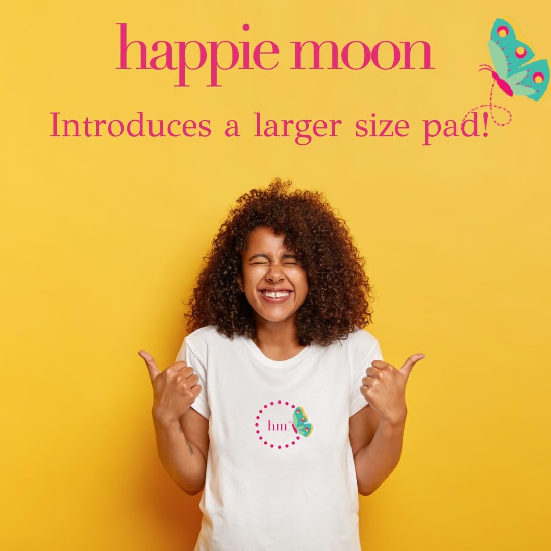 happie moon Tween and Teen Pads | Small Organic Cotton Cover Period Pads | Ultra Thin Cotton Pads Happie MoonAu supplements