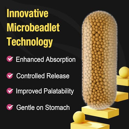 Berberine Supplement 1200mg Berberine HCL - High Bioavailability Microbeadlet Complex CanarataUS supplements