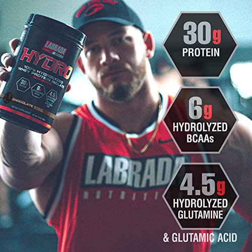 Labrada Hydro 100% Pure Hydrolyzed Whey Protein Isolate Powder, Lactose Free LabradaUS supplements