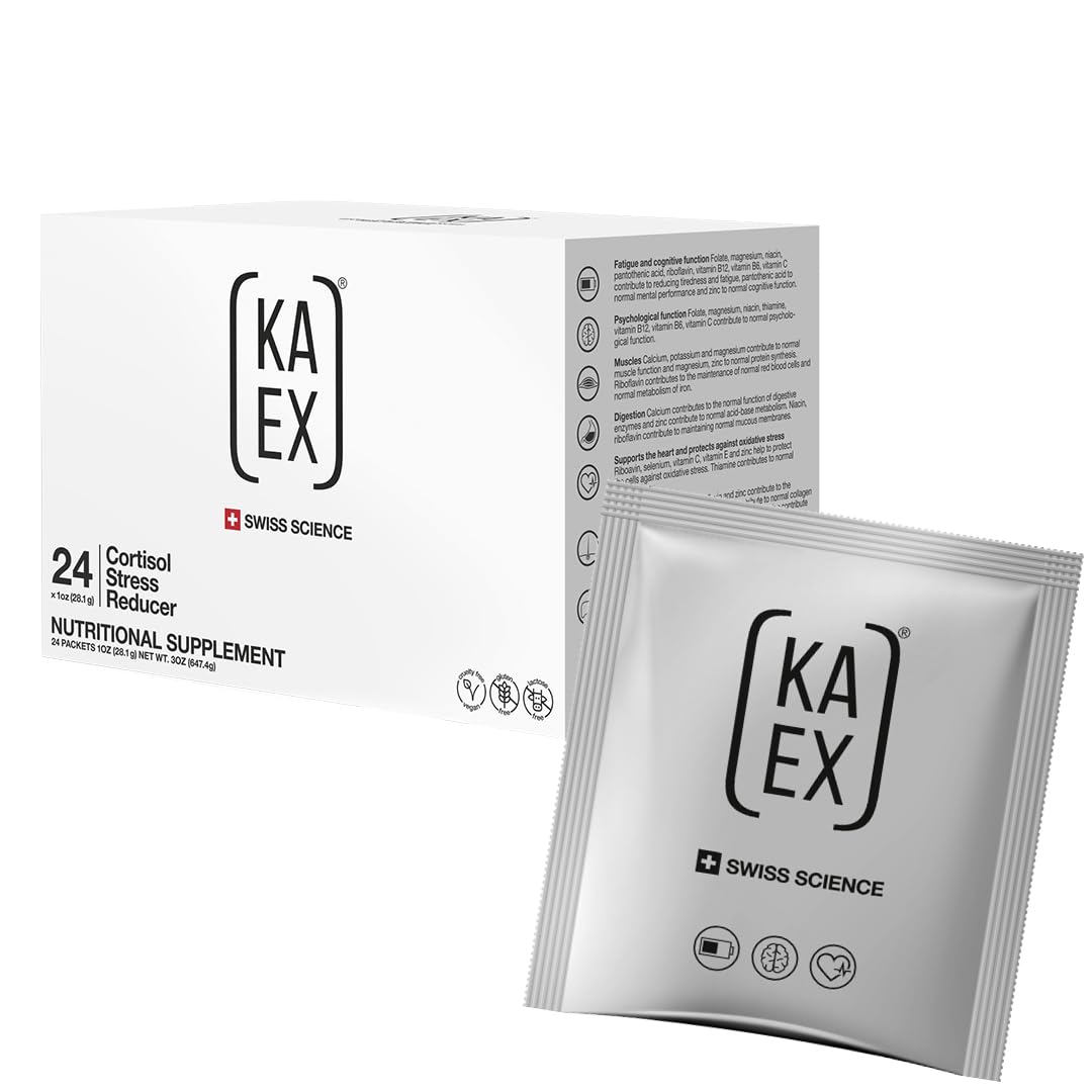 KA EX - Cortisol Stress Reducer for Athletes | Post-Workout Recovery Gamechanger | Clinically Tested and Trusted by Thousands of Pro Athletes | Swiss Science I Vegan (24 Pack) KA EXAu supplements