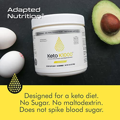 Hi-Lyte Keto K1000 Electrolyte Powder | Lemonade | Hydration Supplement Drink Mix Hi-LyteUS supplements