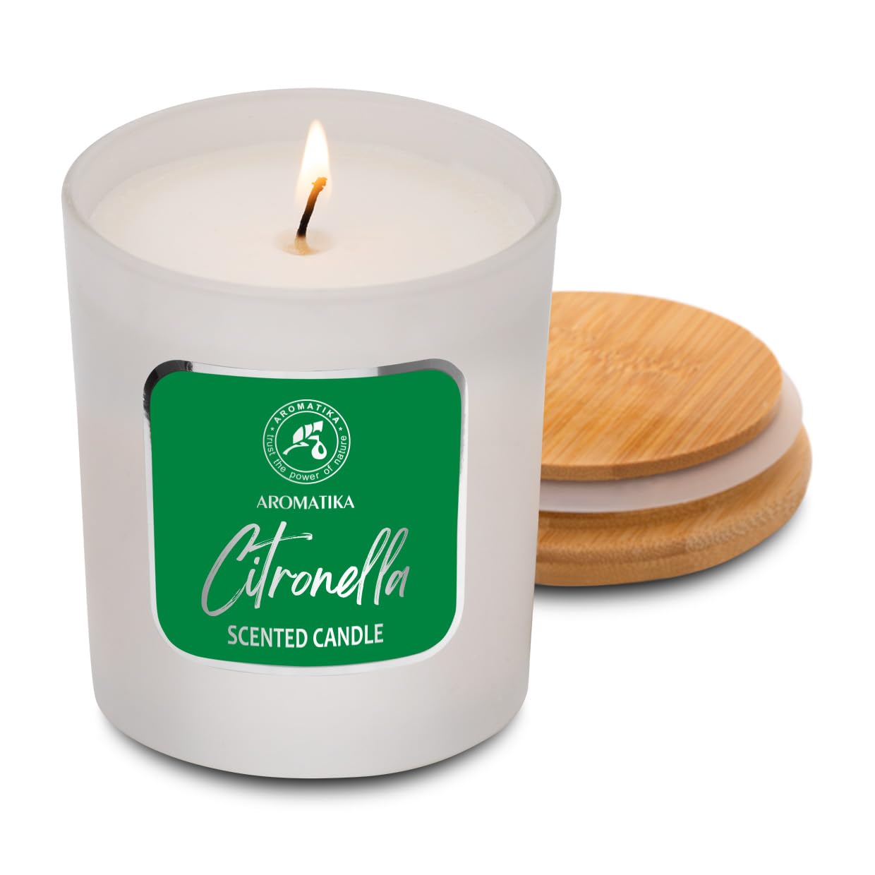 Scented Candle Citronella 200g - Aromatherapy Candle - Soy Wax Candles for Home Scented AROMATIKAAu supplements