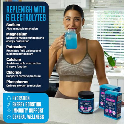 KEY NUTRIENTS Multivitamin Electrolytes Powder No Sugar - Tempting Blue Raspberry KEY NUTRIENTSUS supplements
