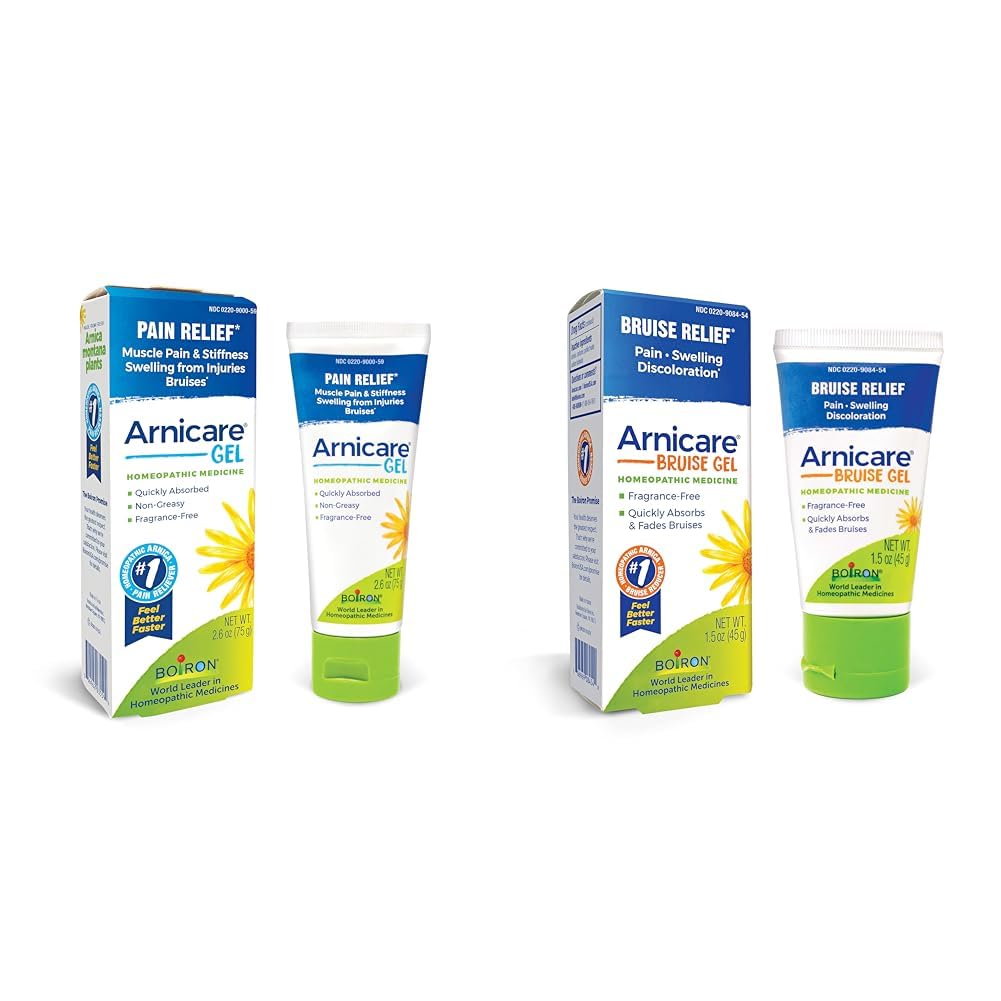 Boiron Arnicare Gel & Bruise Gel Bundle for Soothing Relief of Joint & Muscle Pain, Bruises or Injury - Unisex-Adults & Kids BoironAu supplements