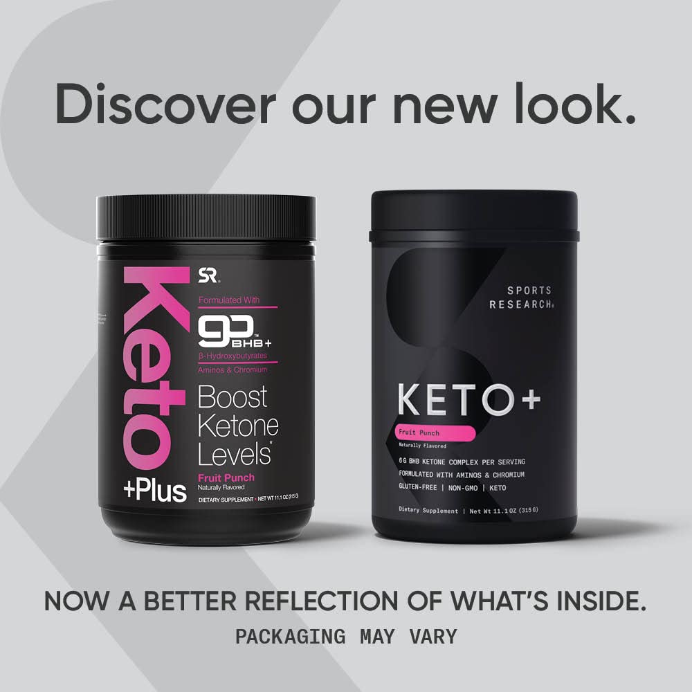 Sports Research Keto Plus Exogenous Ketones with goBHB - 30 Servings | Keto Electrolyte Sports ResearchUS supplements