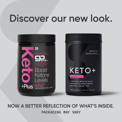 Sports Research Keto Plus Exogenous Ketones with goBHB - 30 Servings | Keto Electrolyte Sports ResearchUS supplements