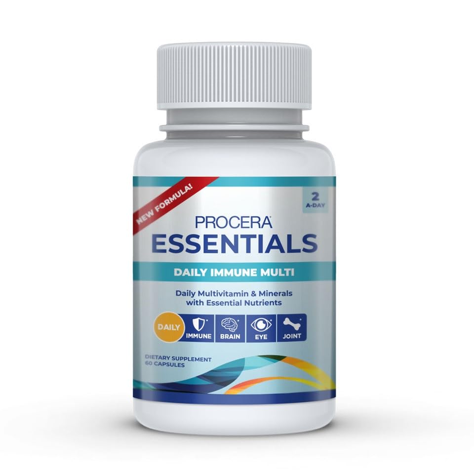 Procera Essentials Daily Immune Multivitamin - 19 Essential Vitamins, Minerals & Antioxidants - Eye, Heart & Brain Health ProceraUS supplements