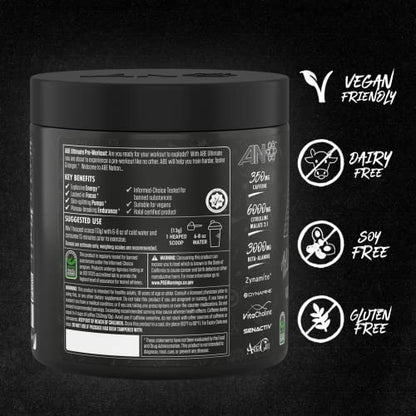 ABE Pre Workout Powder - All Black Everything Pre Workout Energy Drink with Citrulline ABE all black everythingUS supplements