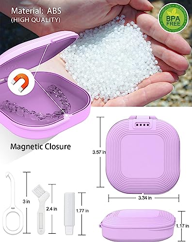 HEMILAB® Retainer Case, Slim Aligner Case with Vent Holes, Compatible with Invisalign HEMILABUS supplements