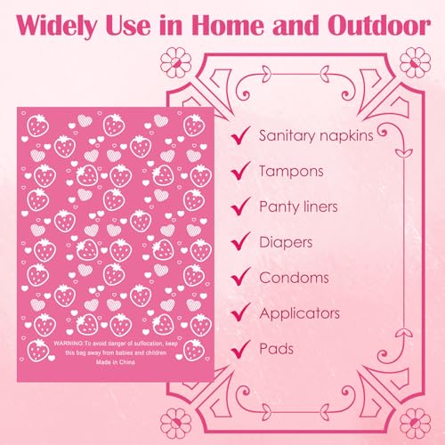 150Pcs Sanitary Napkin Disposal Bags, Luxiv Pink Disposable Sanitary Bag Personal Care Disposal Bags LuxivAu supplements