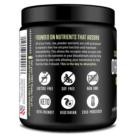 Sport Formula 99 Organic Greens Superfood Powder, Cold Pressed Vegan and Keto Powder, Non-GMO, Low Calorie Daily Green Juice Powder Sport Formula 99Au supplements