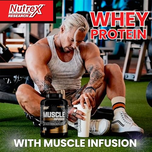 Nutrex Research Whey Protein Powder, Chocolate Muscle Infusion Whey Isolate w/EAA Nutrex ResearchUS supplements