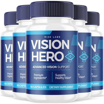 (5 Pack) Vision Hero Capsules - Vision Hero Eye Health Supplement for Healthy rize labsUS supplements