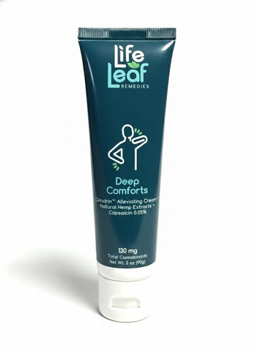 Capsaicin Cream (.05%) - Extra Strength Joint & Muscle, Knee & Back, Neck & Shoulder, Sore Muscle Cream with Capsaicin, Menthol, Celadrin and Hemp - Non-Greasy 3 OZ Deep Comforts by Life Leaf Life Leaf RemediesAu supplements
