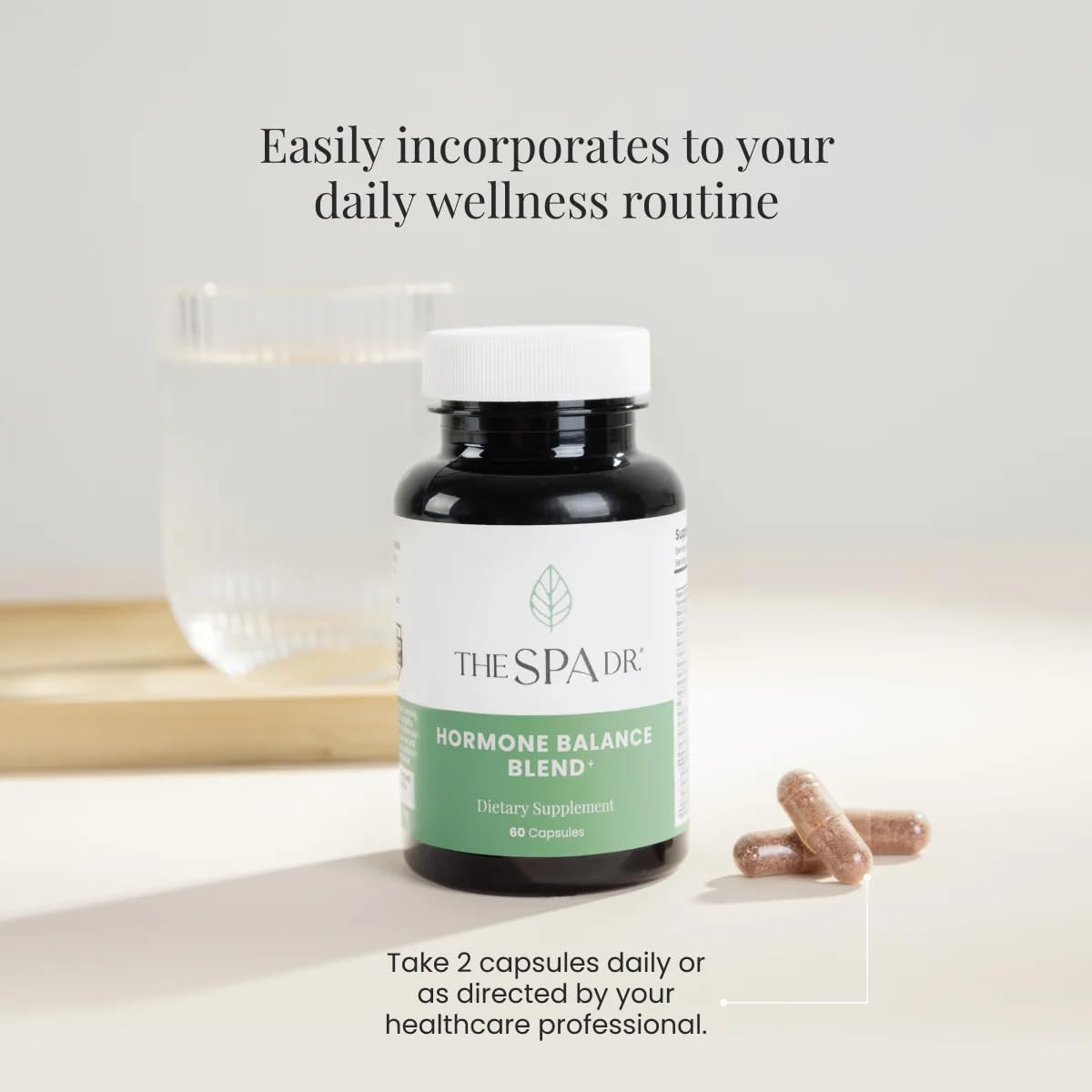 The Spa Dr. Hormone Balance for Women - Menopause Supplements for Women with Saw Palmetto, Chaste Tree Berry, Dong Quai for Night Sweats, Hot Flashes & Mood Swings - Menopause Support - 60 Capsules The Spa Dr.Au supplements