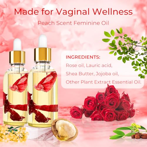 2PCS Yoni Oil Organic Feminine Oil Vaginal Moisturizer - Ph Balance for Women - Feminine Deodorant BASSIAu supplements