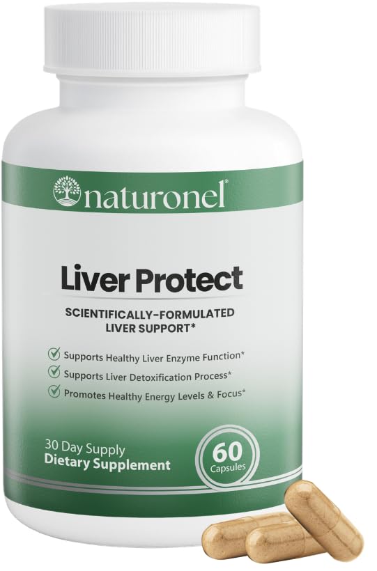 Naturonel Liver Protect – Liver Cleanse Detox & Repair | Liver Detox with Milk Thistle, Beetroot, Artichoke, Dandelion, Chicory, Yarrow, Jujube & Herbal Detox Blend | Made in USA, GMP Certified (1) NaturonelAu supplements