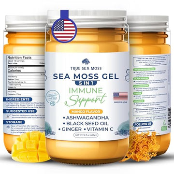 TrueSeaMoss Wildcrafted Irish Sea Moss Gel – Nutritious Raw Seamoss Rich in Minerals TrueSeaMossUS supplements