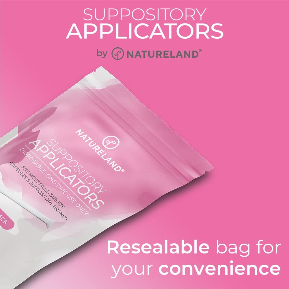 Natureland [10 Pack] Vaginal Suppository Applicators for Women, Soft Tip Auxiliary Tool for Pills NaturelandAu supplements