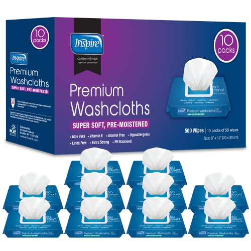Inspire Adult Wet Wipes, Adult Wash Cloths, Adult Wipes for Incontinence InspireUS supplements