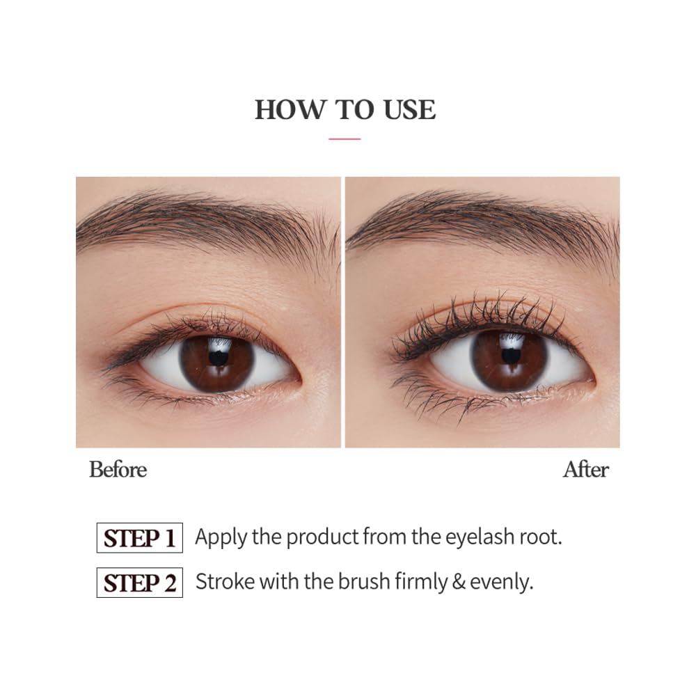 ETUDE Oh M'Eye Lash Black Tint Mascara – Natural Glossy Effect with Long Lasting Strong Curl System, Volume Enhancing, Smudge-Free, Improved fixation and water resistance, Korean Makeup, Kbeauty ETUDEAu supplements