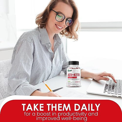 Nutrocell Simpli Health ACV Ketos Gummies Keto Apple Cider Vinegar 1050mg NutrocellUS supplements