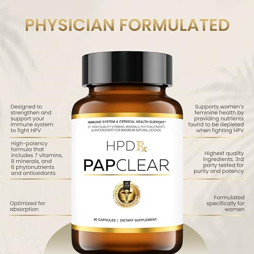 HPD Rx PAPCLEAR Physician Formulated | All Natural HPV Immune Support Supplement HPD RxUS supplements