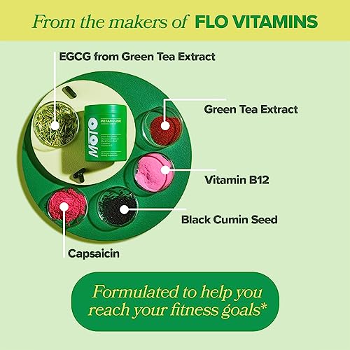 MOTO Metabolism Support for Women - Natural Energy, Curb Cravings, Healthy Metabolism - EGCG O PositivAu supplements