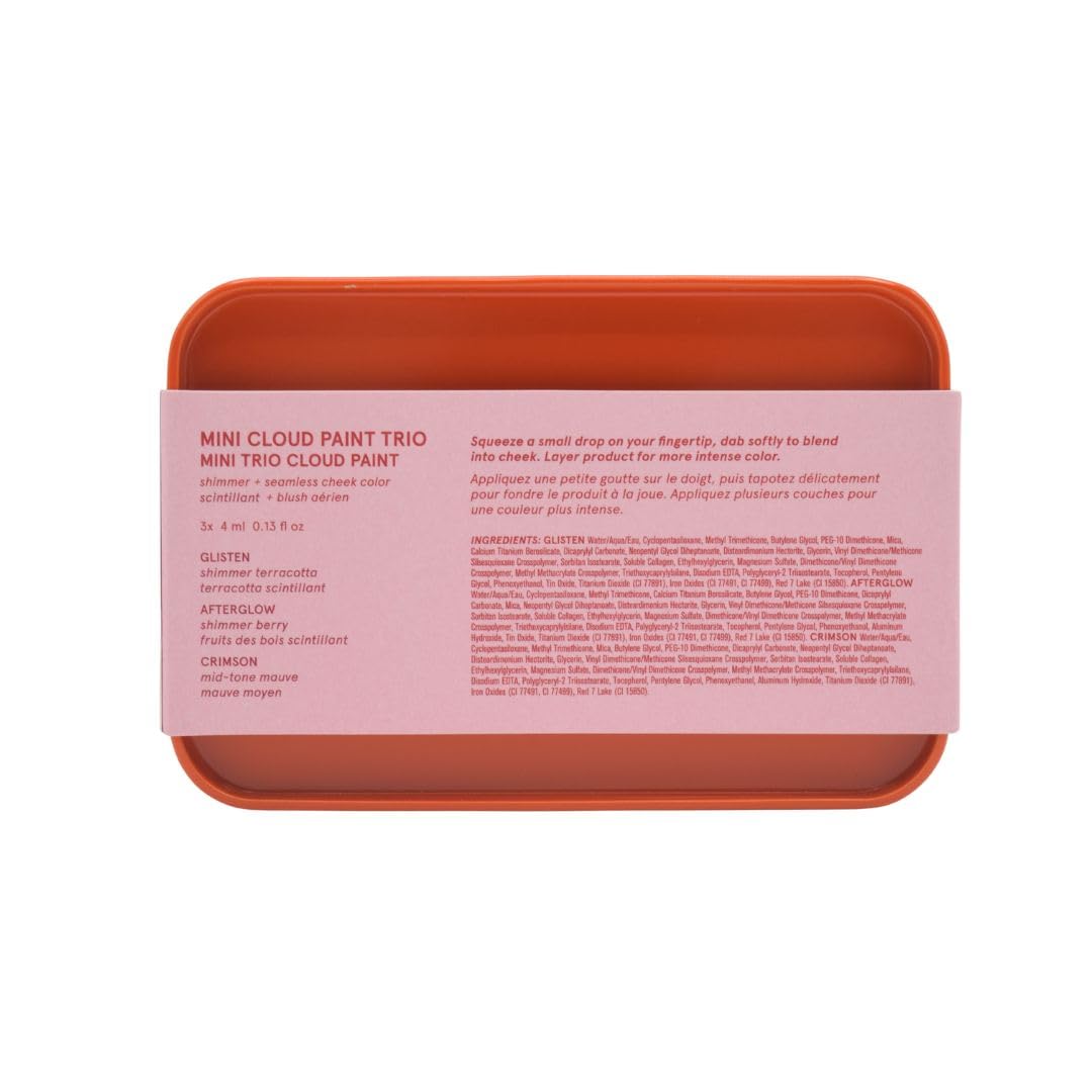 Glossier Mini Cloud Paint Blush Trio Holiday Gift Set: Crimson, Glisten & Afterglow GlossierAu supplements