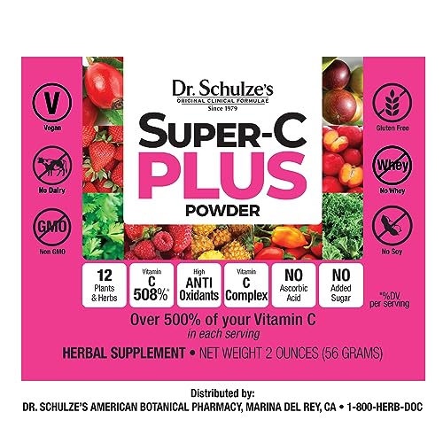 Dr. Schulze's | Super-C Plus Powder | Vitamin C Complex | Clinical Herbal Formula Dr. Schulze'sUS supplements