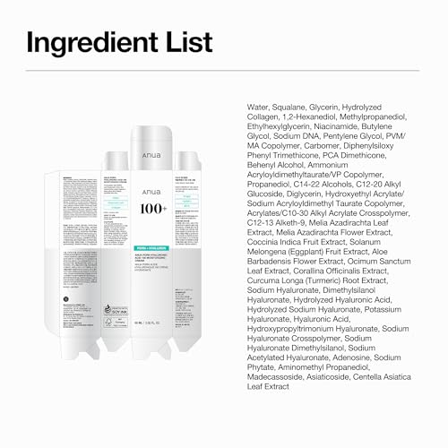 Anua PDRN Hyaluronic Acid 100 Moisturizing Cream, Lightweight, Non-Greasy Hydrating Face Moisturizer with Salmon DNA for Glass Skin, Korean Skincare (2.02 fl oz) ANUAAu supplements