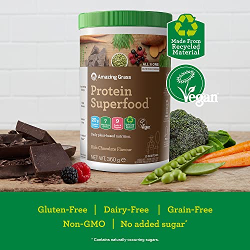 Amazing Grass Protein Superfood, Organic Vegan Protein Powder with Fruit and Vegetables Amazing GrassAu supplements