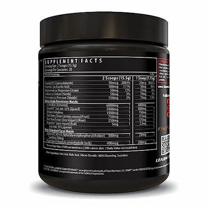 Pump- Nitric Oxide Boosting Stack Stim Free: Loaded with Citruline Malate for Maximum Titan NutritionUS supplements