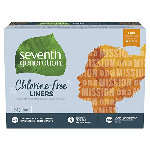 Seventh Generation Pantiliner Pads, Free & Clear, 50 Count Seventh GenerationAu supplements