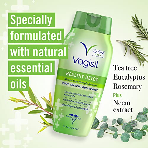 Vagisil Feminine Wash for Intimate Area Hygiene, Healthy Detox, All Over Body Wash VagisilUS supplements