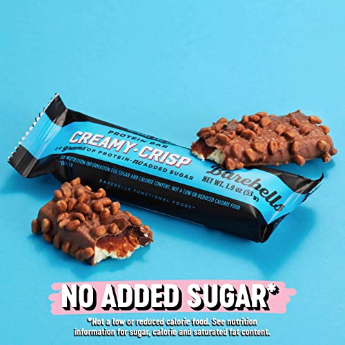 Barebells Protein Snacks Bars Creamy Crisp - 12 Count, 1.9oz Bars 55g of High Protein BAREBELLSUS supplements