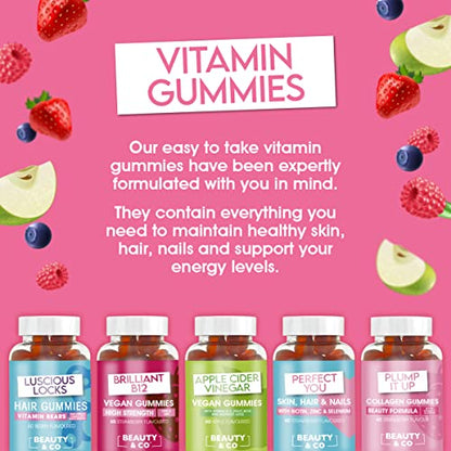 Beauty & Co Collagen Gummies by - 120 Marine Collagen Gummies with Biotin, Vitamin C & Selenium (120) Beauty & CoUS supplements