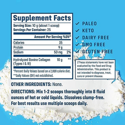 NativePath Collagen Peptides Protein - Hydrolyzed Type 1 & 3 Collagen Powder for Skin NativePathUS supplements