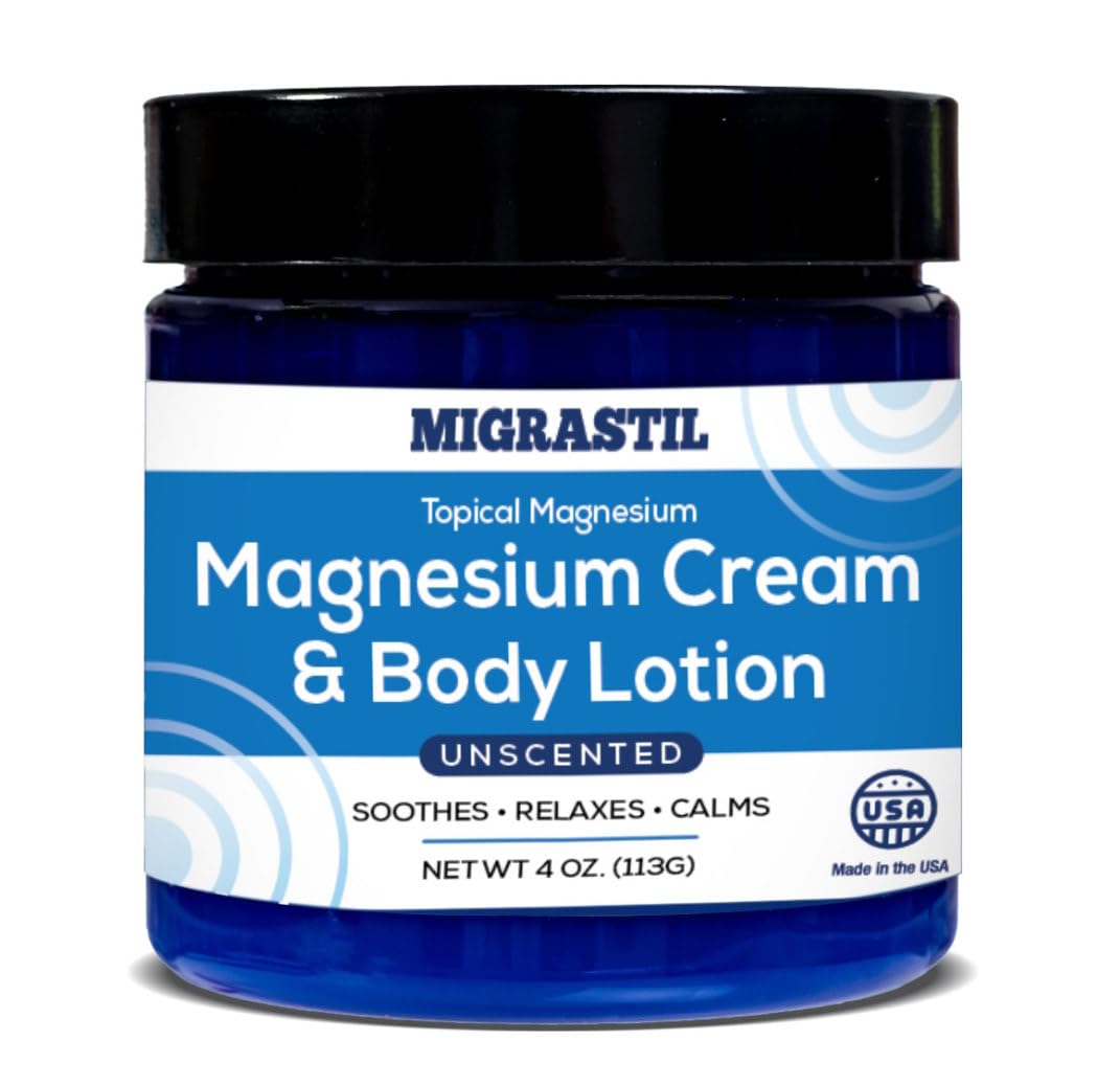 Basic Vigor Migrastil Extra Strength Migraine Stick & Topical Magnesium Cream Bundle Basic VigorAu supplements