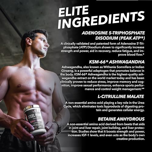 SteelFit Steel Pump - Advanced Pre-Workout Powder Drink - 30 Servings - Peak Performance SteelFitAu supplements