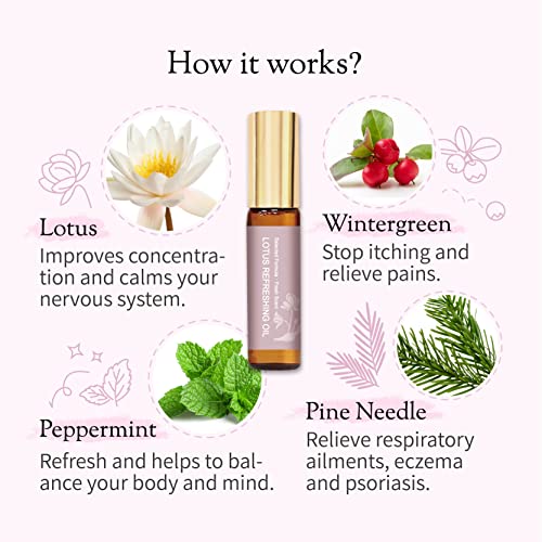 Don Du Ciel Organic and Kid-Friendly Lotus Essential Oil Blend Roll On for Stress Relief and Itch Relief Don Du CielAu supplements