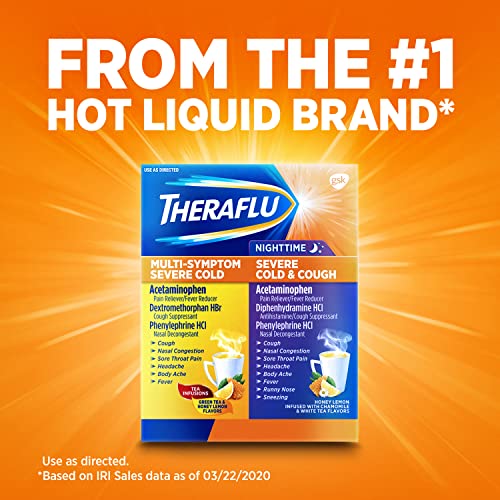 Theraflu Combo Daytime and Nighttime Severe Cold Relief Powder, Honey TherafluUS supplements