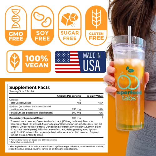 skinnytabs Superfood Tabs Detox Cleanse Drink - Fizzy Nutrition Supplement skinnytabsAu supplements