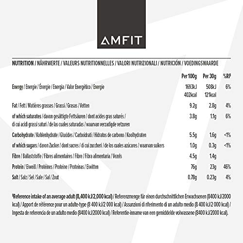 Amazon Brand - Amfit Nutrition Whey Protein Powder, White Chocolate Flavour, 33 Servings, 1 kg Amfit NutritionAu supplements