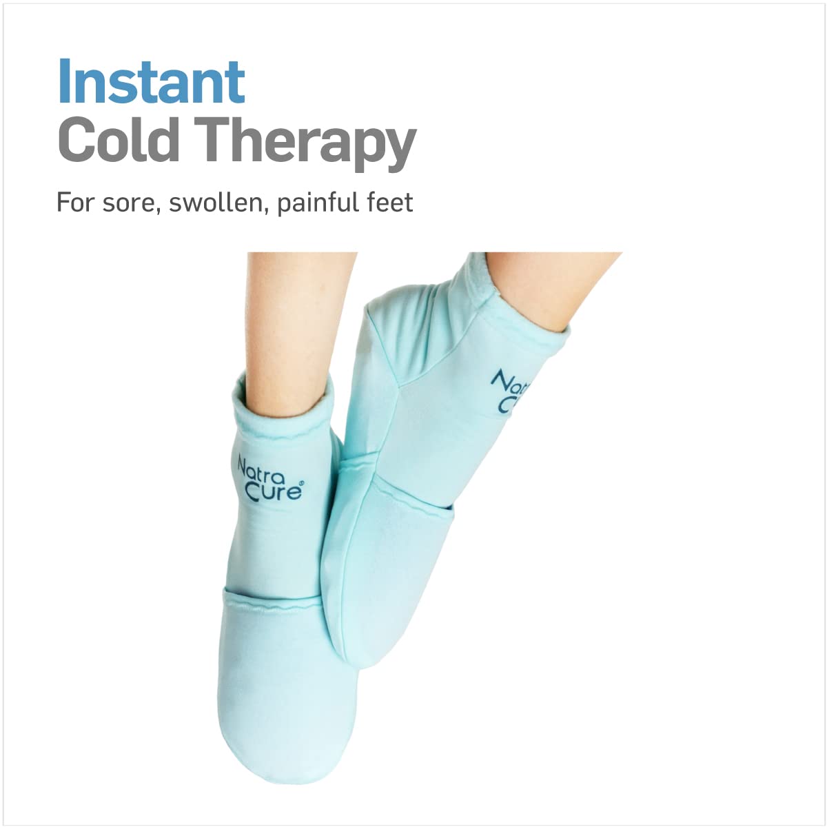 NatraCure Cold Therapy Socks - Reusable Gel Ice Frozen Slippers for Feet NatraCureUS supplements