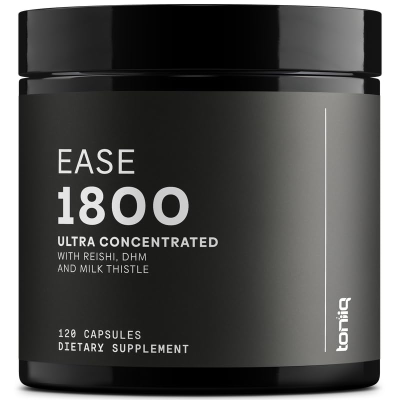 Toniiq Ease with DHM - Full Liver Support for a Night Out - 120 Capsules - 50x Super Concentrated Extract ToniiqAu supplements